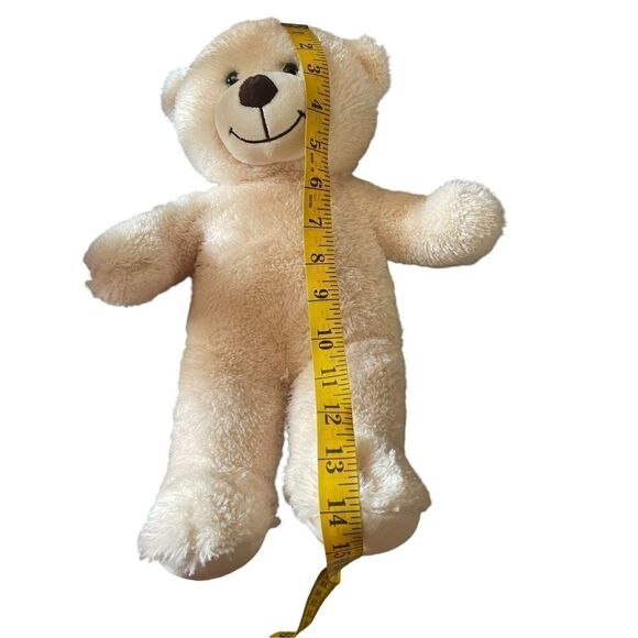 Build-A-Bear Workshop Kids Tan Teddy Bear Cub With Dress Stuffed Plush Toy - Picture 10 of 10